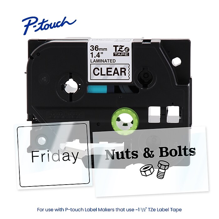 G-RAP tape専用 Brother P-touch Laminated Label Tape, 1-1/2