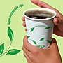 Perk™ Eco Compostable Paper Hot Cup, 10 Oz., White/Green, 500/Carton (PK56223CT)~#|#~01CC4975-5576-4F68-B0FEA5E602CF171F_sc7