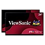 ViewSonic Dual Pack Head-Only 24" 100 Hz LED Monitor, Black (VA2456-MHD_H2)~#|#~01CC587B-9985-4207-96E06635B6179F83_sc7