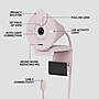 Logitech Brio 300 Full HD 1080p Webcam, 2 Megapixels, Rose (960-001447)~#|#~01CD9C7F-EF7A-4754-8F496528EA1655A1_sc7