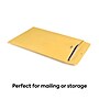 Staples 6.5 x 9.5 Kraft Clasp Envelopes, Brown, Gummed Flap & Metal Clasp Closure, Ideal for Filing, Storing & Mailing, 100/Pack~#|#~01CDB16E-DFBC-457B-83E70BF89510E22A_sc7