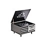 Victor Monroe Retro 8-in-1 Turntable Record Player and Entertainment Center with Bluetooth and Built in Speakers, Graphite~#|#~01D16192-E2E1-4F71-962726154A2EC607_sc7