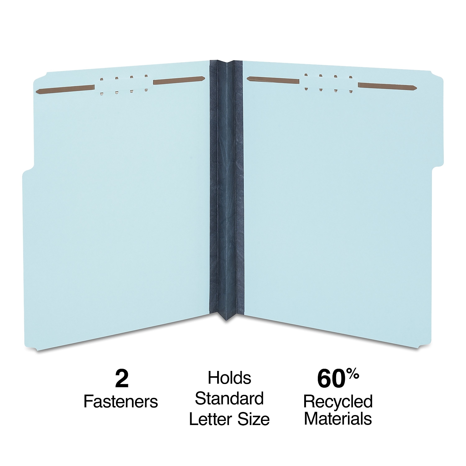 Staples Pressboard Fastener Folders Letter 2" Expansion 25/Box 384868 - Picture 2 of 6