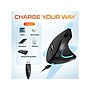 Delton Ergonomic 12 Wireless Ergonomic Vertical Optical Gaming Mouse, Black (DMERG12-WR )~#|#~01D1E0D1-DAAB-46AC-8BDBEA7EF35F5CC1_sc7