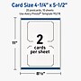 Avery Rectangle Scalloped Edge Matte Blank Card, White, 20/Pack (19479399808)~#|#~01D3D058-E3FB-469B-AC58A5314606F0E9_sc7