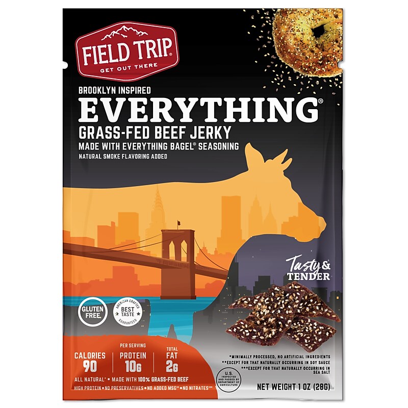 Field Trip Everything Bagel Beef Jerky, 1 oz., 12/Box (D0100BJ12EB) image 1