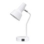 Simple Designs Sleek Essentials LED Desk Lamp, 15.2", with USB Ports, White (LD1072-WHT)~#|#~01E0D8CA-9DD5-4062-916F7C89A4C46B5D_sc7