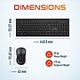 Delton Ultra Slim KB7 Wireless Keyboard and S8 Optical Mouse Combo, Black (DKBMKIT2-WB)~#|#~01E30721-CD68-4D52-9C5C26181C545FBC_sc7