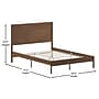 Flash Furniture Kingston Brown Platform Bed with Wooden Slats and Headboard, Queen (MG09003QBQBRN)~#|#~01E4C689-59B7-4C08-8EBF31A20FBB59D0_sc7