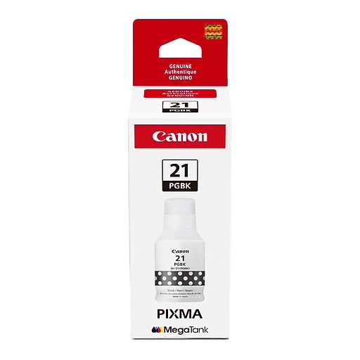 Canon GI-21 Pigment Black Standard Yield Ink Bottle (4526C001