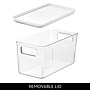 iDESIGN Small Stackable Plastic Storage Bin, Clear (95484)~#|#~01F26FC2-9325-4BC3-9BE12AF0E4E827A0_sc7