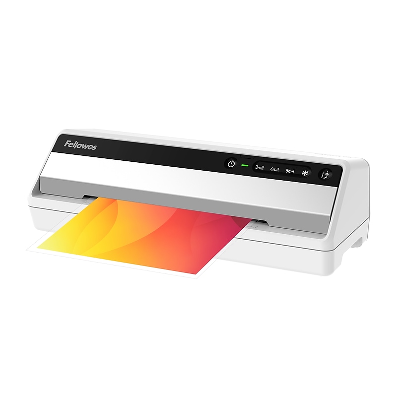 Fellowes Saturn 95 Thermal & Cold Laminator with 10-Sheet Starter Kit, 9.5" Width, White (5735801) image 1