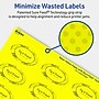 Avery Laser/Inkjet Oval Multipurpose Labels, 1.5" x 2.5", Neon Yellow, 1440/Box (94051)~#|#~01F87EC7-1DA3-4261-909FA0D4292E418F_sc7