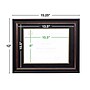 Excello Global Products 8.5" x 11" Composite Wood Photo Document Frame, Black/Gold/Red (EGP-HD-0306)~#|#~01F96C65-22FD-41BB-80EDAB1029C9AA3D_sc7