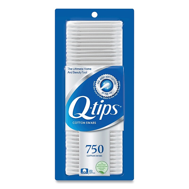 Q-Tips Cotton Swabs, 750 Count (09824) image 1