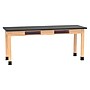 Diversified Woodcrafts School Classroom Rectangular Science Lab Table, 72" x 24", Oak (C7306K30N)~#|#~01FA60ED-B81E-4BF4-B11EEE78E02034A8_sc7