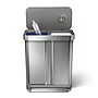 simplehuman Stainless Steel Dual Compartment Trash & Recycling Step Can, 15 Gallon (CW2116)~#|#~01FCF940-D8B4-4959-AD4E3C70ACA6E32E_sc7