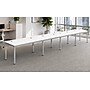 Boss Office Products Simple System 60"W Desk, White, 4/Set (SGSD009-201-WT)~#|#~01FDBEEB-3DDF-4E4A-9918BE09E0CF5642_sc7