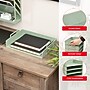Staples Plastic Side Loading Stackable Letter Tray, Letter Size, Sage Green, 4/Pack (ST63889)~#|#~01FDF5E3-97BE-4F1A-AD6E7DB3DCE8C559_sc7