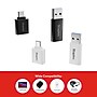 Staples TECH USB-A to USB-C & USB-C to USB-A Adapter, Male to Female, Assorted Colors, 4/Pack (ST63351)~#|#~02001CB7-82D8-4DF9-A30525E3968B08A3_sc7