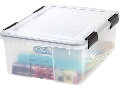 Iris WeatherPro Small Stackable Plastic Storage Bin