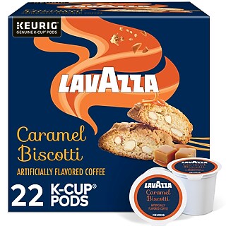 Lavazza Caramel Biscotti Coffee Keurig® K-Cup® Pods, Light Roast