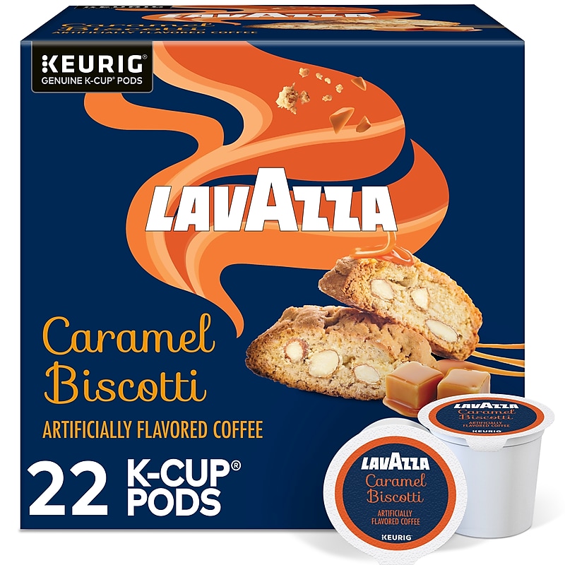 Lavazza Caramel Biscotti Coffee Keurig® K-Cup® Pods, 22/Box (5000384732) image 1