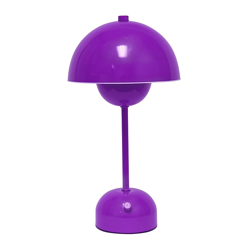 Simple Designs Mushroom Magic LED Table Lamp, Purple (LD1069-PRP) image 1
