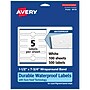 Avery Laser/Inkjet Decorative Edge Waterproof Multipurpose Labels, 7.75"  x 1.5", White, 500/Box (94118)~#|#~0208B748-B73F-4586-AF634CBFFED27377_sc7