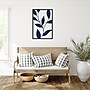Amanti Art Modern Blue Botanical Abstract Print No 1 by The Creative Bunch Studio Wood Framed Wall Art Print, 23" x 33"~#|#~02091048-4314-477A-B319F878D2DB68F5_sc7