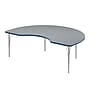 Correll Kidney Shaped Activity Table Set, 72" x 48", Height Adjustable, Gray Granite (AP1-A4872TFKID-15-14-37-6-18)~#|#~020BC874-0B15-48AB-B36ABB906322C147_sc7