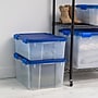 Iris WeatherPro 47 Quart Storage Bin with Latching Lid, Plastic, Clear, 4/Pack (500139)~#|#~020BF880-80F4-44E6-950DDE44C45D8718_sc7