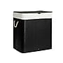 Household Essentials 39-Gallon 2-Section Hamper with Lid, Bamboo, Black (HE1225)~#|#~02178B13-7959-4993-87AC61DDAD0ABB9F_sc7