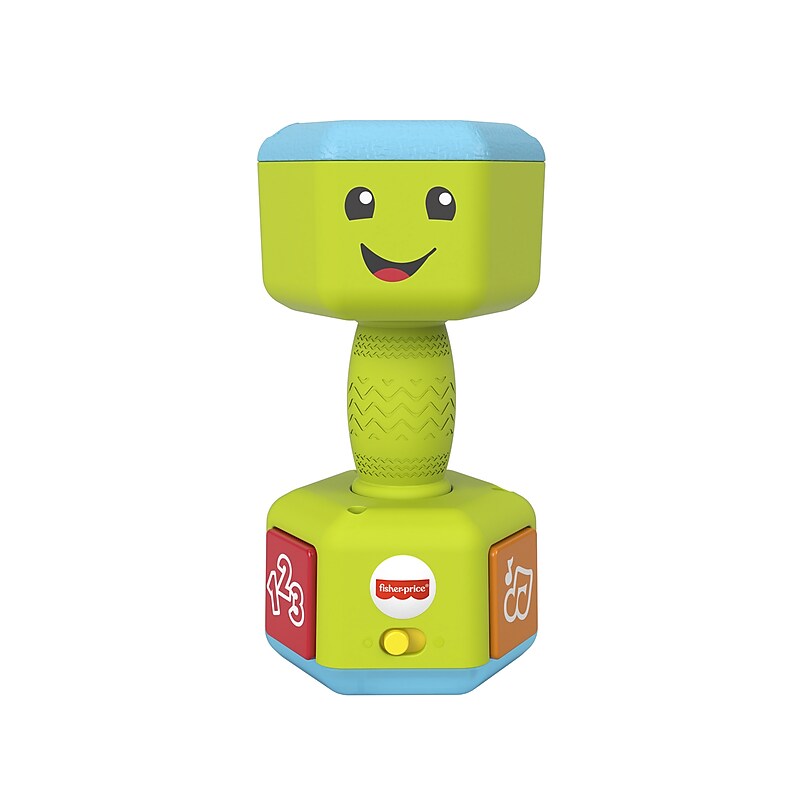 Fisher-Price Laugh & Learn Countin’ Reps Dumbbell Rattle Toy, Multicolored, 3/Pack (GJW57) image 1