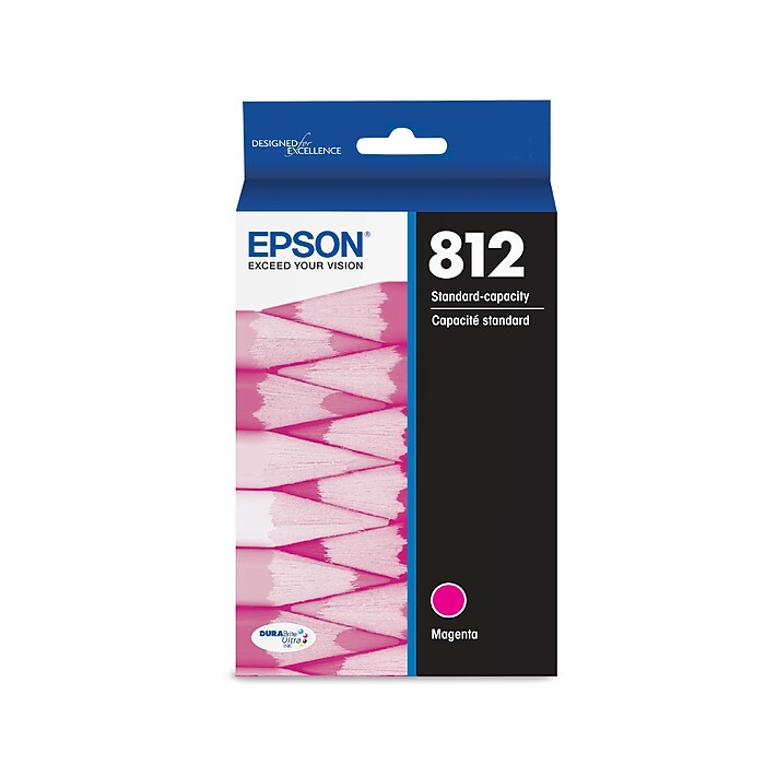 Epson T812 Magenta Standard Yield Ink Cartridge (T812320-S) | Staples