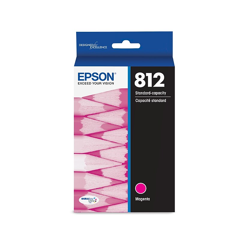 Epson T812 Magenta Standard Yield Ink Cartridge (T812320-S) image 1