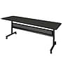 Regency Kobe 84"W x 24"D Foldable Training Room Table, Laminate, With Wheels, Ash Grey (MKFTM8424AG)~#|#~021D7C1C-57B7-49A2-9F33476991B8ABE1_sc7