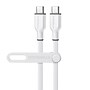 HyperGear Flexi Pro USB-C to USB-C Soft-Touch Silicone Fast Charge and Sync Cable, 10 ft., White (15909)~#|#~02217729-B0A1-4D8B-A59527B1785C97D0_sc7