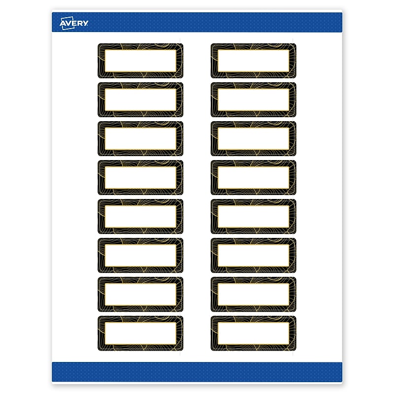 Avery Laser/Inkjet Rectangle Multipurpose Labels, 1" x 2-5/8", White, 160/Pack (S00ETF) image 1