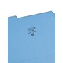 Smead File Folder, Reinforced 1/3-Cut Tab, Letter Size, Blue, 100/Bx (12034)~#|#~0222CEC1-13D3-4387-89B71F20BA52BC80_sc7