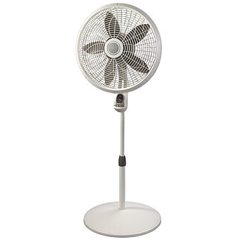 Lasko® 18" Pedestal Floor Fan, White (1850)