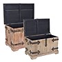 Household Essentials Victorian Decorative Trunk, Fir/Metal , 3 Pieces, Multi Color (HH9540-1)~#|#~02275322-FA82-4BF5-988CBD8685F1E418_sc7