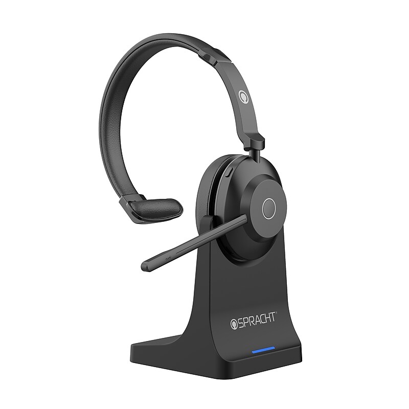 Spracht Blues Combo Bluetooth Noise Cancelling Single Ear Headset, Dark Gray (SPTBC1039) image 1