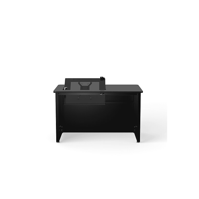VersaDesk Enclosed Revolution 48"W Computer Desk, Black (RSD4830-BB) image 1