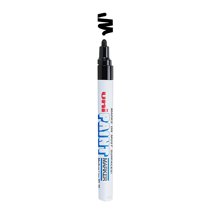 uni PAINT PX-20 Oil-Based Marker, Medium Tip, Black (63601