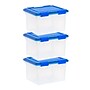 Iris 32 Quart File Boxes with Lid, Plastic, Clear, 3/Pack (500143)~#|#~0230E31E-200E-4D50-AE0F19BC947A3E4D_sc7
