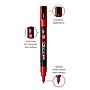 POSCA PC-3M Water Based Paint Marker, Fine Bullet Tip, Red, 3/Pack (UBCPC3MRED-3)~#|#~023154C4-527B-4C75-AD097A4EBEA9636C_sc7