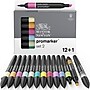 Winsor & Newton Promarker Dual-Tip Alcohol Based Marker, Essential Colors #2, 12/Pack (WNX0290138)~#|#~0232A3B6-7E59-49EF-8496F4D5F70F83EB_sc7