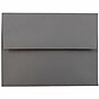 JAM Paper A2 Booklet Envelope 4 3/8" x 5 3/4", Dark Grey, 100/Pack (36396432d)~#|#~023440D9-1A17-4CD2-A7FDB6520DC79C2E_sc7