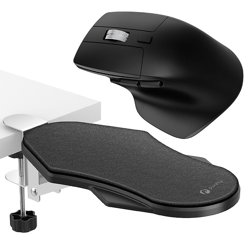 Purely E5720 Ergonomic Arm Rest and Wireless Computer Mouse Bundle, Black (PMPE5720BD1) image 1